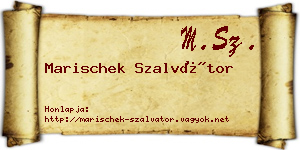 Marischek Szalvátor névjegykártya